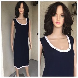 St. John Sport Women’s Dress Size XL color blue/wh